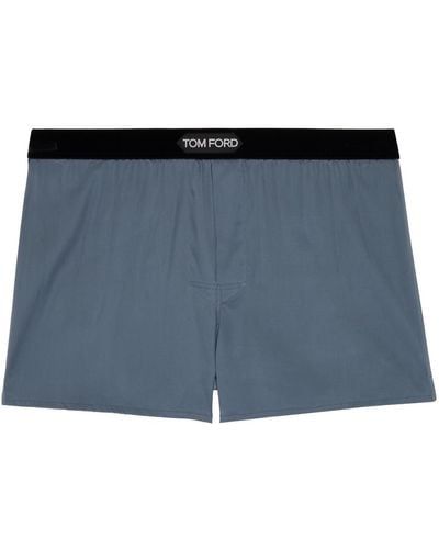 Tom Ford Gray Patch Boxers - Black