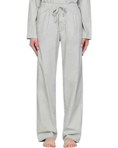 Museum of Peace & Quiet Museum of peacequiet pantalon de détente de style pyjama gris - Blanc