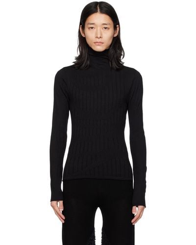 Dion Lee Ssense限定 Skivvy タートルネック - ブラック