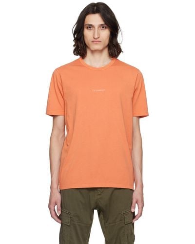 C.P. Company ロゴプリント Tシャツ - オレンジ
