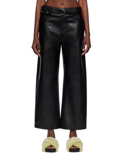 Nanushka Sanna Leather Trousers - Black