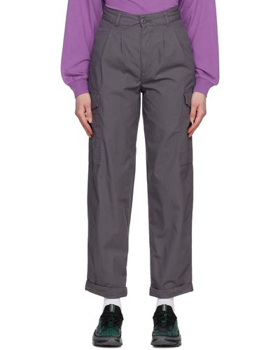 Carhartt Grey Collins Trousers - Purple