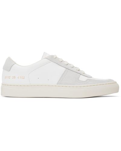 Common Projects White Bball Summer Trainers - Black