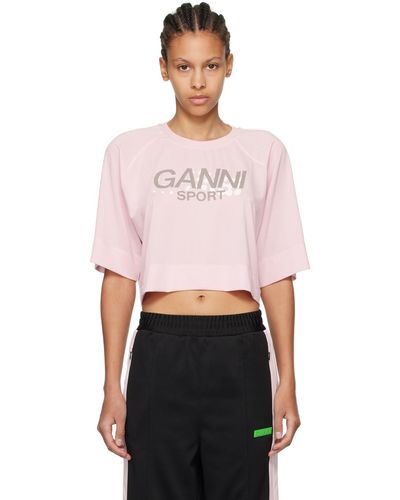 Ganni Active Top - Pink