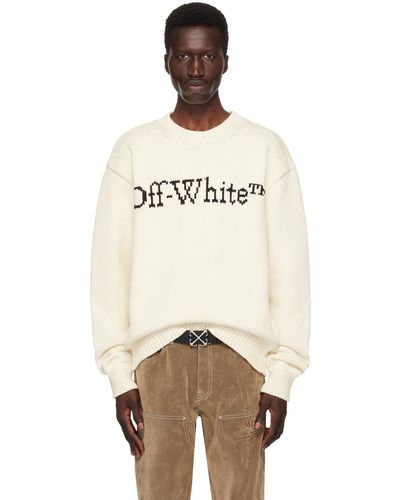 Off-White c/o Virgil Abloh Off- Off- Big Bookish Sweater - Natural