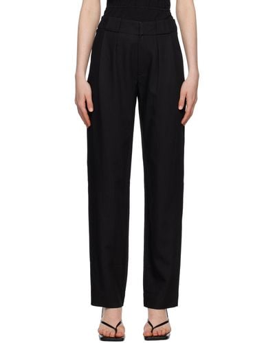 Proenza Schouler Black White Label Drapey Suiting Trousers