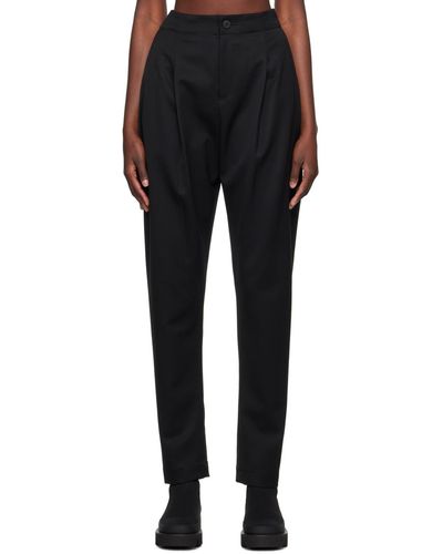 Issey Miyake Black High-rise Trousers