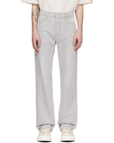 Ami Paris Straight-Fit Jeans - White