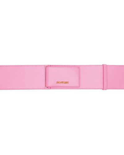 Jacquemus Ceinture 'la ceinture carta' rose - Noir