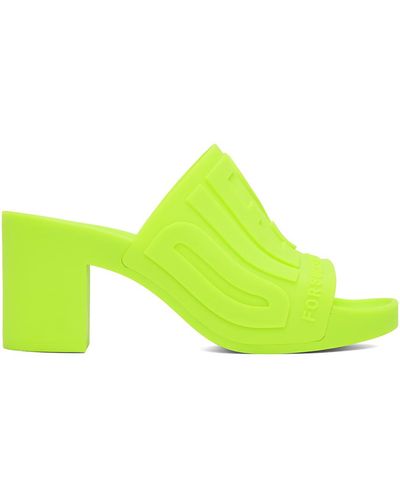 DIESEL Yellow Sa-pamela Heeled Sandals - Black