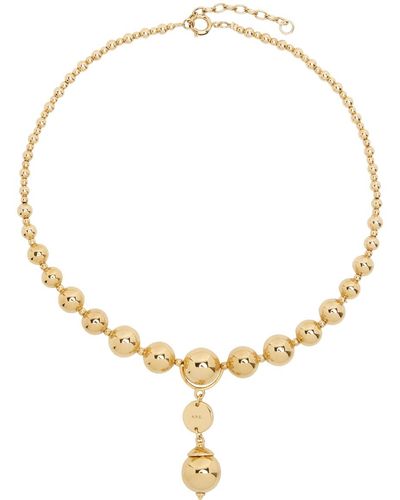 A.P.C. . Gold Justine Necklace - Metallic