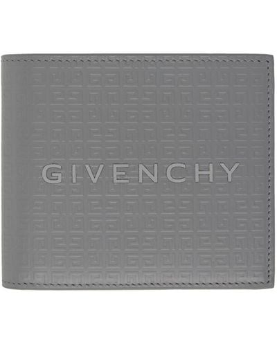 Givenchy Grey 4g Micro Leather Wallet