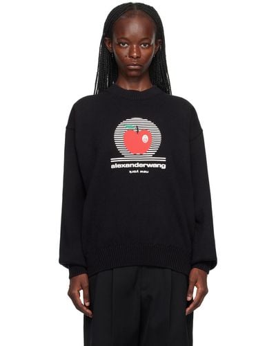 Alexander Wang Black Ny Apple Sweater
