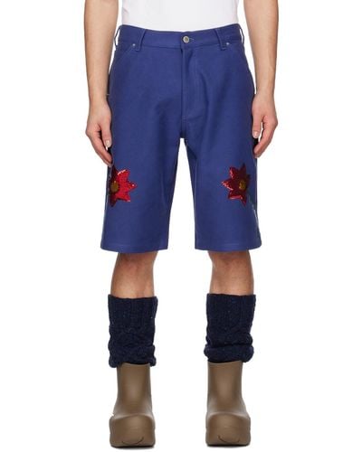 Sky High Farm Workwear Denim Shorts - Blue