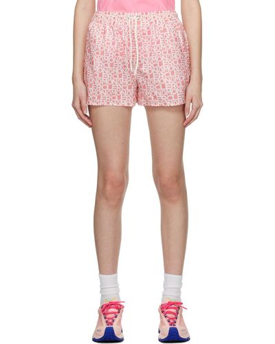 Moncler Pink Printed Shorts