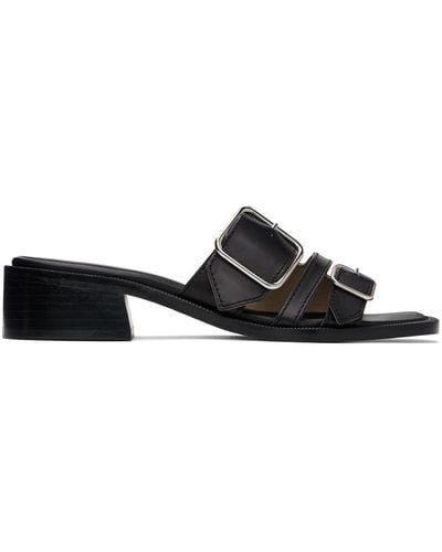 A.P.C. Aly Heeled Sandals - Black