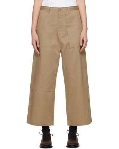 Y's Yohji Yamamoto Panel Trousers - Natural