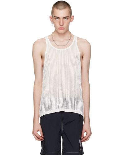 Isabel Marant White Dan Tank Top - Black