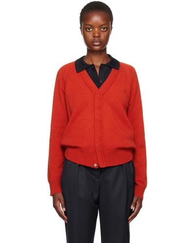 A.P.C. . Red Mary Cardigan