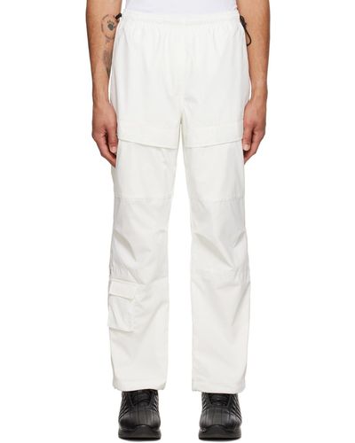 Burberry Beresford Cargo Trousers - White
