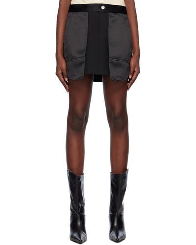 Helmut Lang Black Inside-out Miniskirt