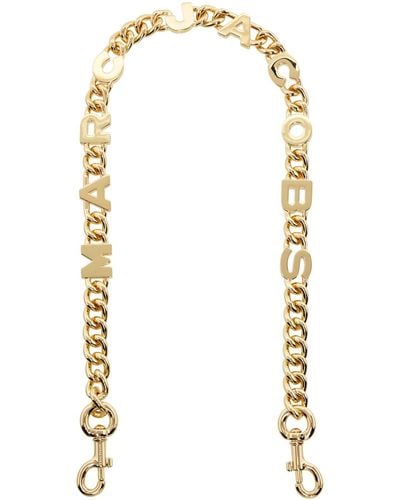 Marc Jacobs 'The Logo Chain' Shoulder Strap - Black