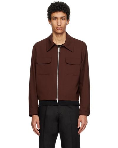 Second/Layer Burgundy Decatito Jacket - Brown