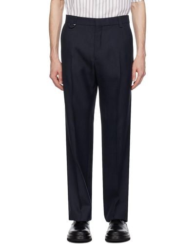 Jacquemus Navy 'le Pantalon Melo' Trousers - Blue