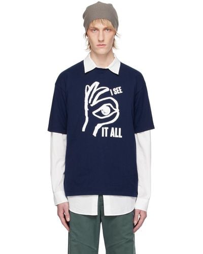 Undercover Graphic T-Shirt - Blue