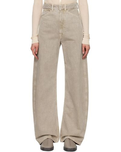 Lemaire Curved Jeans - Natural