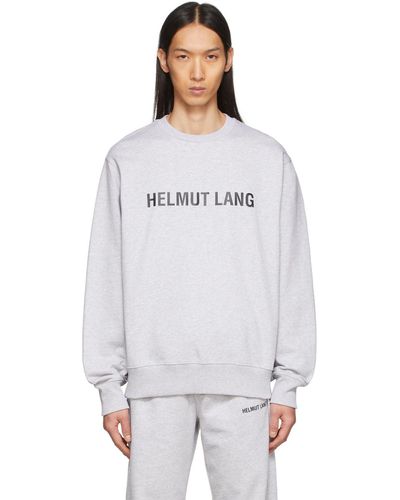 Helmut Lang Gray Core Crewneck Sweatshirt