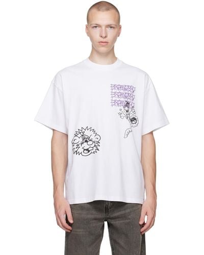 Brain Dead T-shirt jiblets blanc