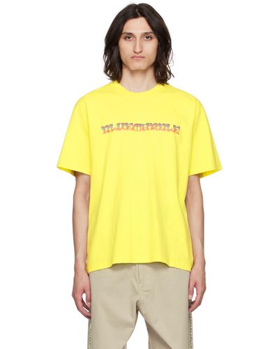 Bluemarble Marble t-shirt jaune à image de mandala