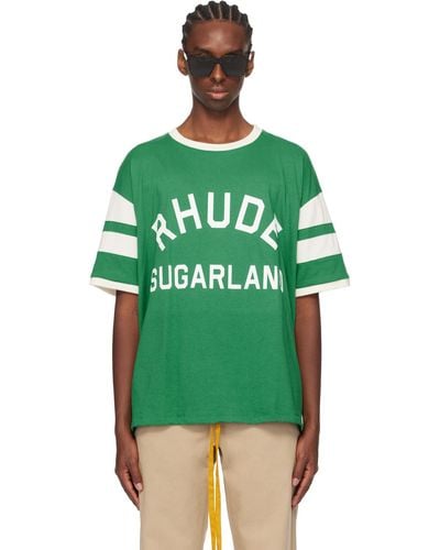 Rhude ーン Sugarland Tシャツ - グリーン