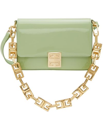 Givenchy Moyen sac à bandoulière vert à logo 4G