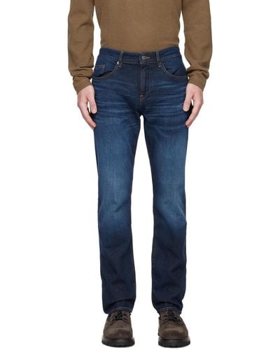 BOSS Navy Slim-fit Jeans - Blue