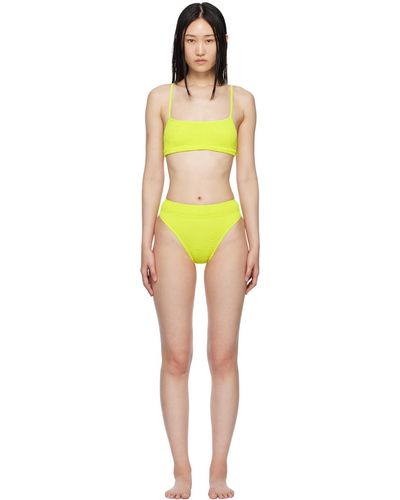 Bondeye Bikini saintsavannah jaune à bretelles - Noir