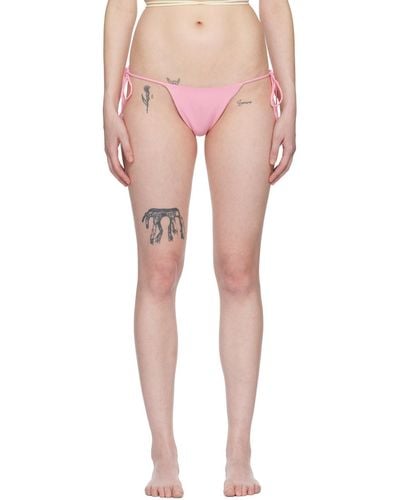 Magda Butrym Self-tie Bikini Bottoms - Pink
