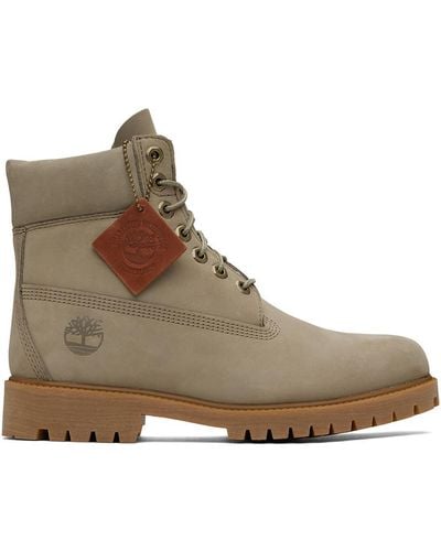 Timberland Taupe Heritage 6-inch Lace-up Boots - Brown