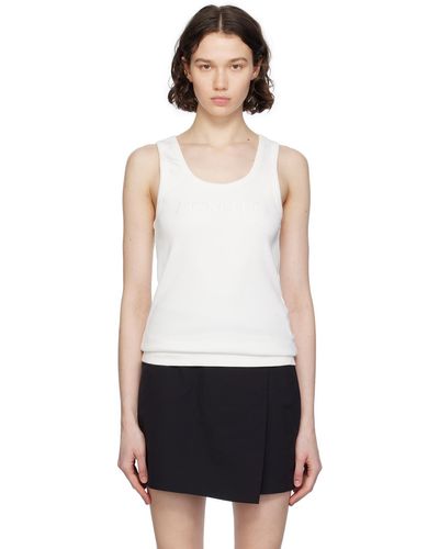 Moncler Embroidered Tank Top - Black