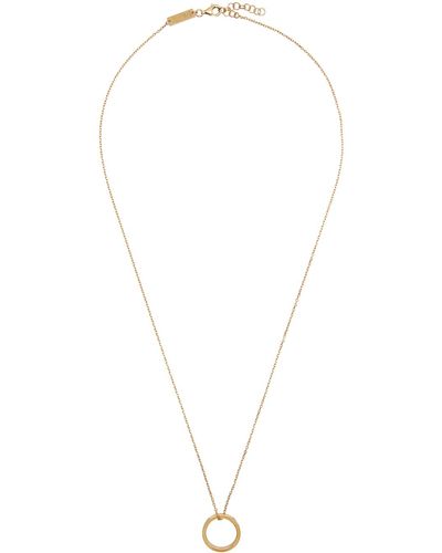 Maison Margiela Gold Cable Chain Necklace - Black