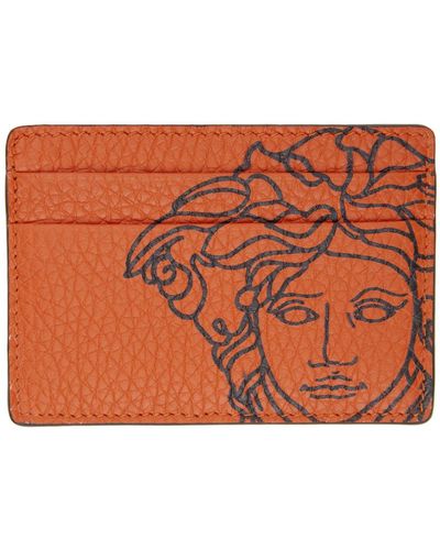 Versace Orange Pop Medusa Card Holder