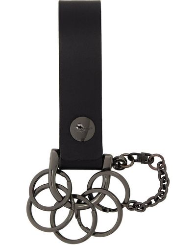 Yohji Yamamoto Leather Keychain - Black