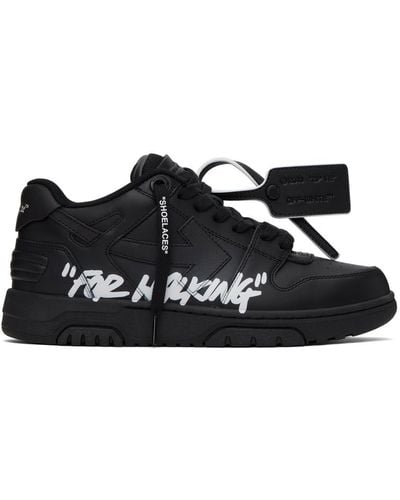 Off-White c/o Virgil Abloh Off- baskets out of office 'for walking' noires