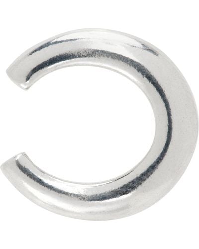 Isabel Marant Silver Ring Man Single Ear Cuff - Metallic