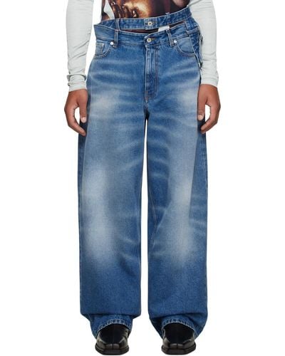 Y. Project Multi Waistband Jeans - Blue