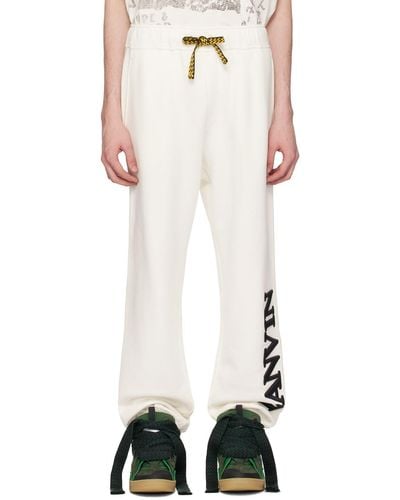 Lanvin White Future Edition Sweatpants
