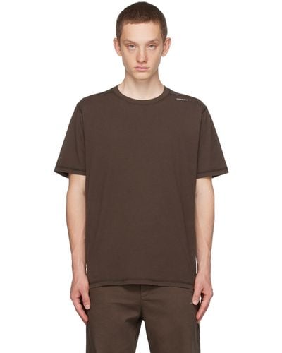 AFFXWRKS Garment-dyed T-shirt - Brown