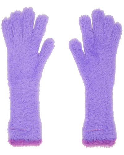 Jacquemus Gants 'les gants neve' mauves - le papier - Violet
