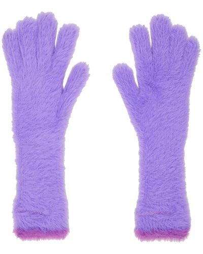 Jacquemus Le Papier 'les Gants Neve' Gloves - Purple